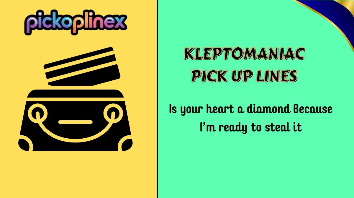 Kleptomaniac Pick Up Lines