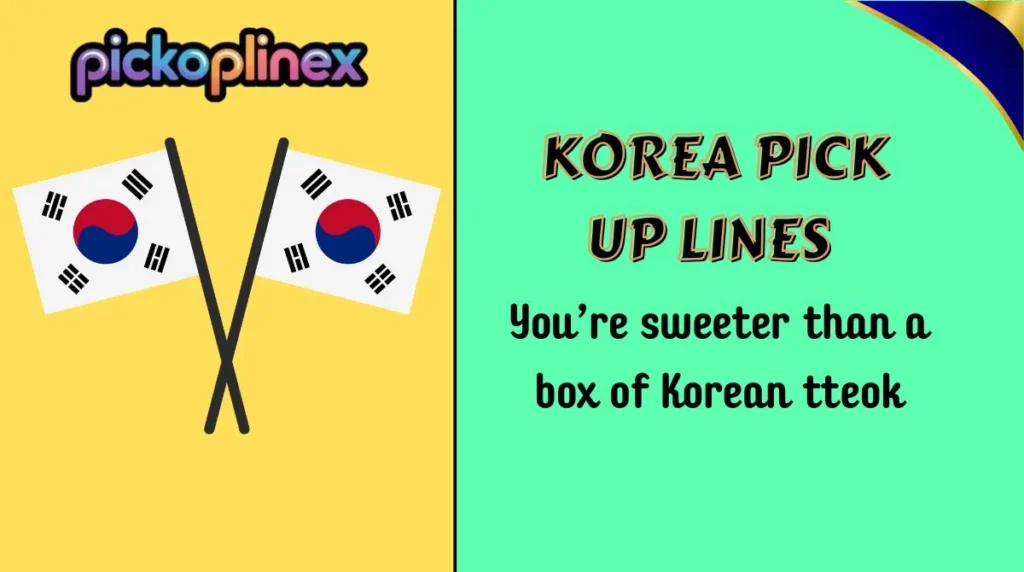 Korea Pick Up Lines