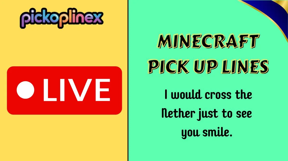 Minecraft Pick Up Lines