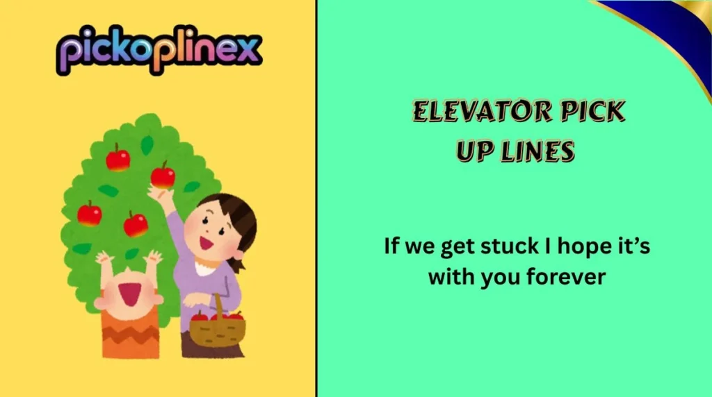 Elevator Pick Up Lines